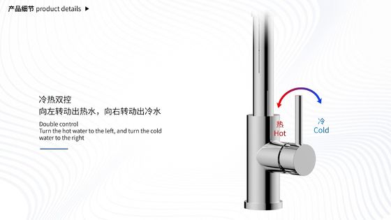 High Pressure Kitchen Faucet With 20 Inches Hose Length And Single Handle Pull Down Sprayer 0.05-1.2Mpa Water Pressure