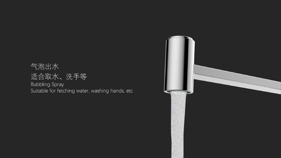Kitchen Faucet Extend Water Outlet Pipe And Fold It At Multiple Angles For Cold And Hot Water