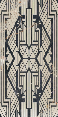 Black Zeus Apollo Glazed Porcelain Glass Floor Ceramic Glazed Tile  9mm Thickness