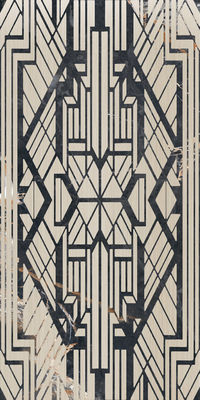 Black Zeus Apollo Glazed Porcelain Glass Floor Ceramic Glazed Tile  9mm Thickness