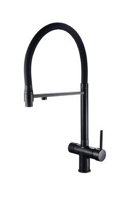 Convenient And Elegant Pull Out Kitchen Faucet With Ceramic Valve Core For Various Kitchen Decoration Styles