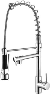 Simple And Elegant Pull Out Brass Kitchen Tap Polished For Any Kitchen Style