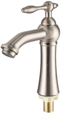 Easy To Clean Single Handle Bathroom Faucet With Simple And Smooth Lines For A Modern Look