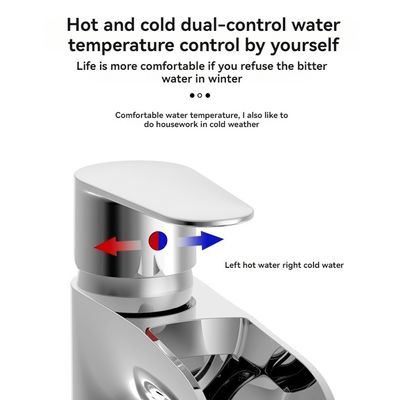 Single Hole Installation Bathroom Countertop Hot And Cold Faucet Deck Mounted