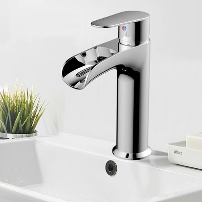 Single Hole Installation Bathroom Countertop Hot And Cold Faucet Deck Mounted