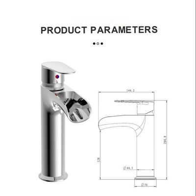 Ceramic Valve Single Handle Single Hole Basin Faucet Countertop Hot And Cold Water Tap