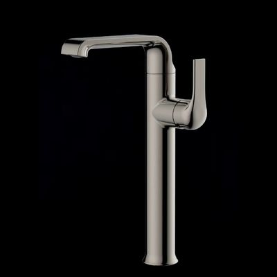 Simple Single Hole Single Handle Water Mixer Tap For Wash Basin Chrome Brass Material