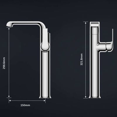 Nordic Style Single Hole Single Handle Faucet Bathroom Washbasin Faucet