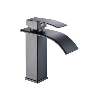 Hotel One Hole Bathroom Faucet Stainless Steel Hot And Cold Smooth Water