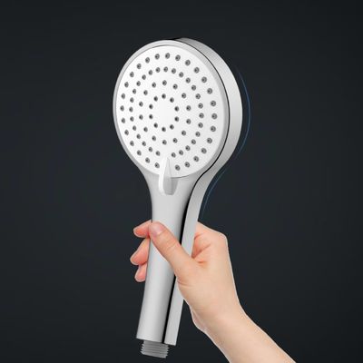 Modern Bathroom Handheld Shower Comfortable Grip Surface Treatment Button To Change The Water Outlet Method