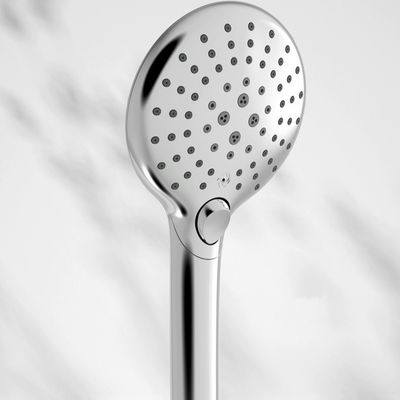 Polished Bathroom Hand Held Shower Head Gentle Water Outlet Button Replacement Method