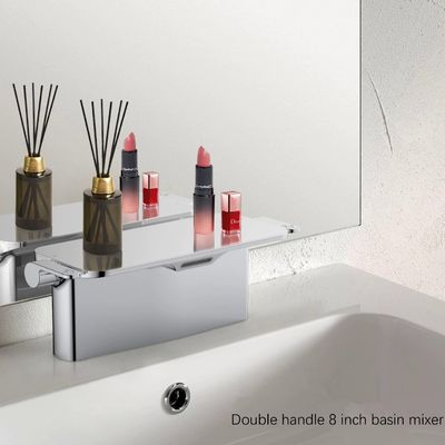 Polished Ceramic Spool Shelving Basin Faucet Color Can Be Presented According To Water Temperature To Avoid Burns