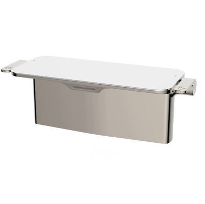 LED Indicator Light Brass Storage Shelving Basin Faucet Bathroom Faucet Saves Space