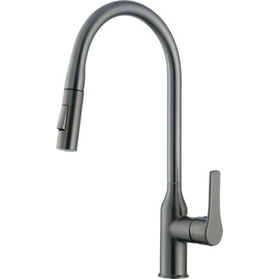 Simple Single Hole Installation Pull Down Kitchen Sink Faucets Ceramic Valve Core