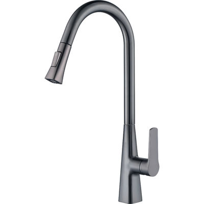 Deck Mounted Single Hole Kitchen Tap Single Hand Pull Down Kitchen Sink Faucet
