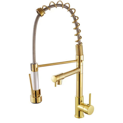 Industrial Style Single Handle Double Kitchen Taps Single Hole Installation Kitchen Faucet