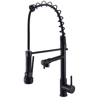 Industrial Style Single Handle Double Kitchen Taps Single Hole Installation Kitchen Faucet