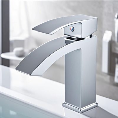 Contemporary Bathroom Faucets Stainless Steel Single Hole Basin Tap