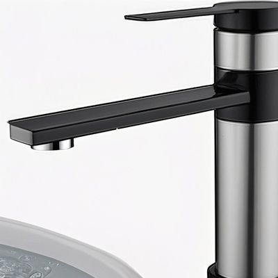 Modern Bathroom Lavatory Faucets Straight Water Outlet Stable Water Pressure