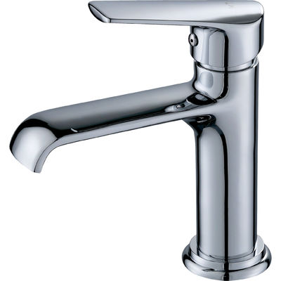 Modern Fashion Brass Polished Nickel Faucet Basin Mixer Ceramic Valve Stamen