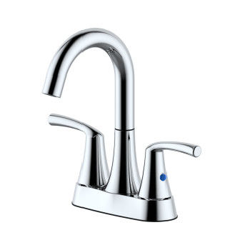 Zinc Alloy Body Bathroom Basin Faucets 3 Hole Mounted Mixer Tap Basin