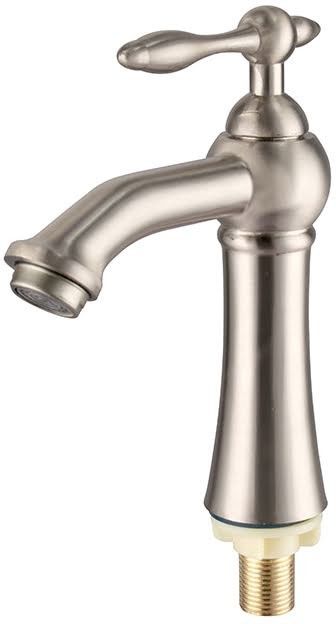 Easy To Clean Single Handle Bathroom Faucet With Simple And Smooth Lines For A Modern Look