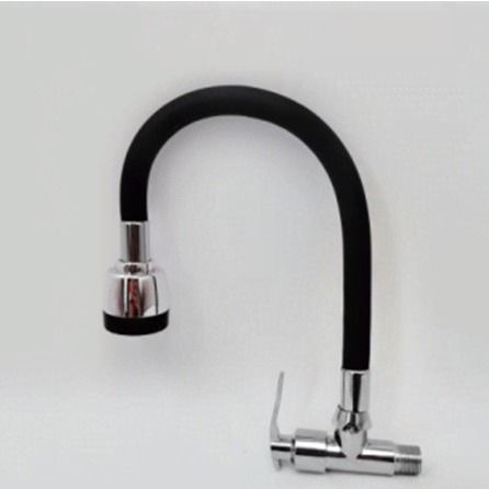 Contemporary Style black kitchen faucet with Downward Water Outlet and Aerator for Gentle Water Flow and Splashing Prevention