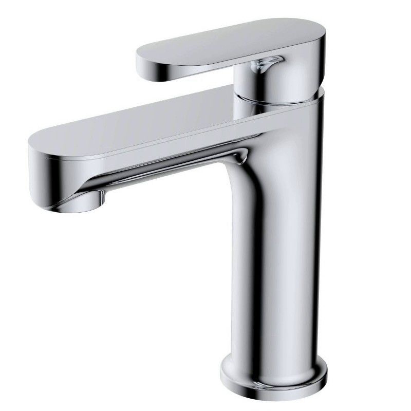 Simple Art Single Handle Brass Taps Bathroom Sink Faucet Modern