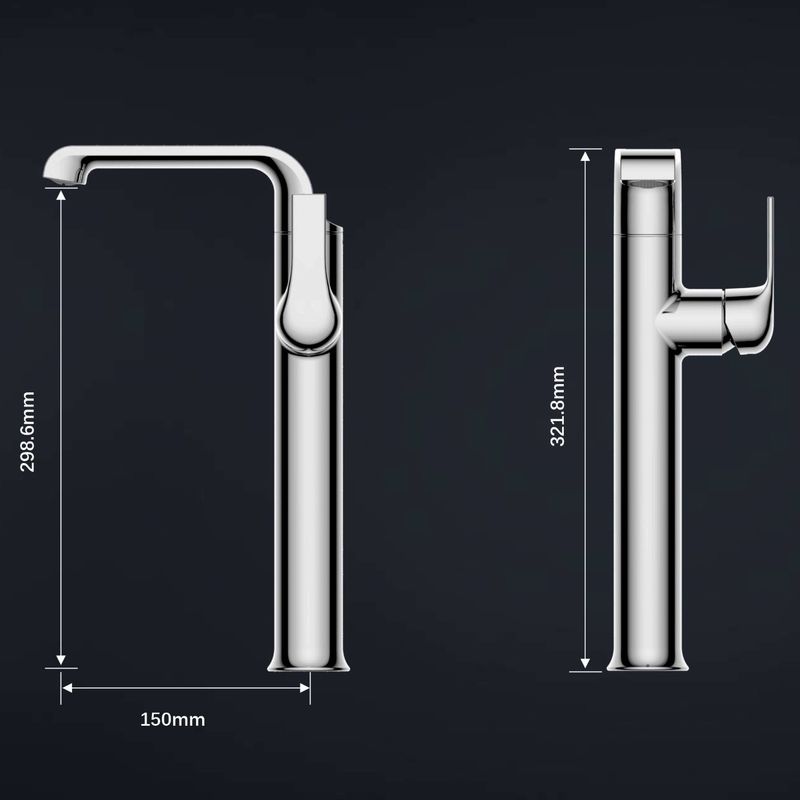 Nordic Style Single Hole Single Handle Faucet Bathroom Washbasin Faucet