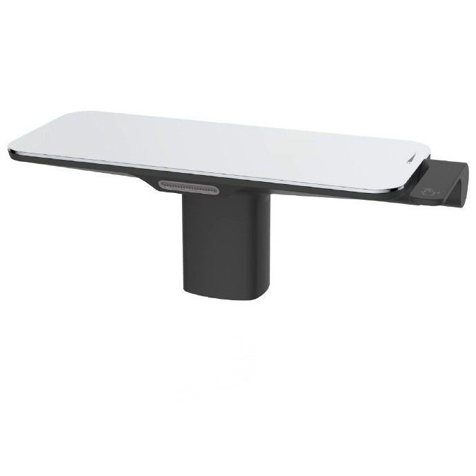 Deck Mounted Textured Bathroom One Handle Bathroom Faucet Shelving Type