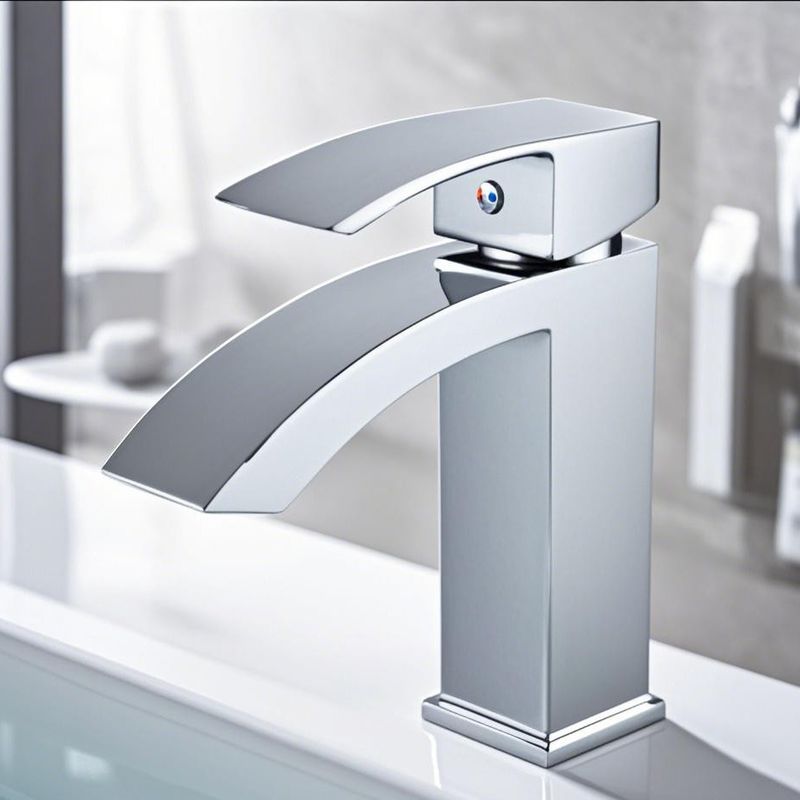 Contemporary Bathroom Faucets Stainless Steel Single Hole Basin Tap